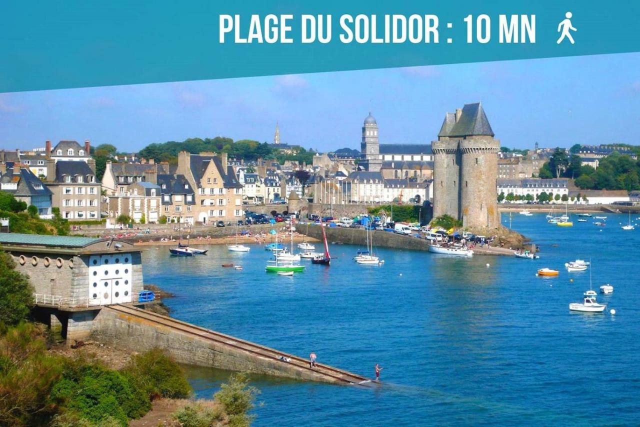 Logement Entier Saint Malo Vue Mer, Proche Ferry, Commerces Et Plage Solidor 50 M 외부 사진