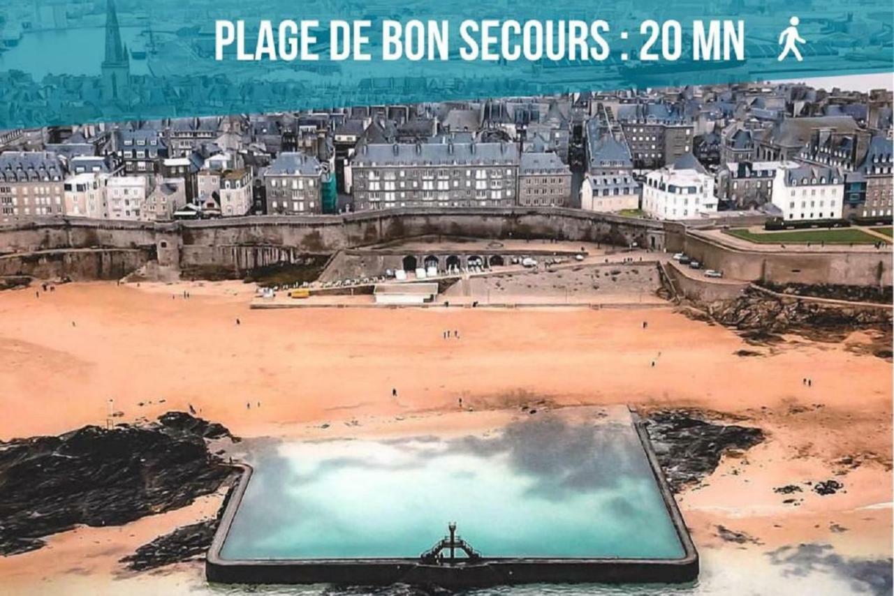 Logement Entier Saint Malo Vue Mer, Proche Ferry, Commerces Et Plage Solidor 50 M 외부 사진