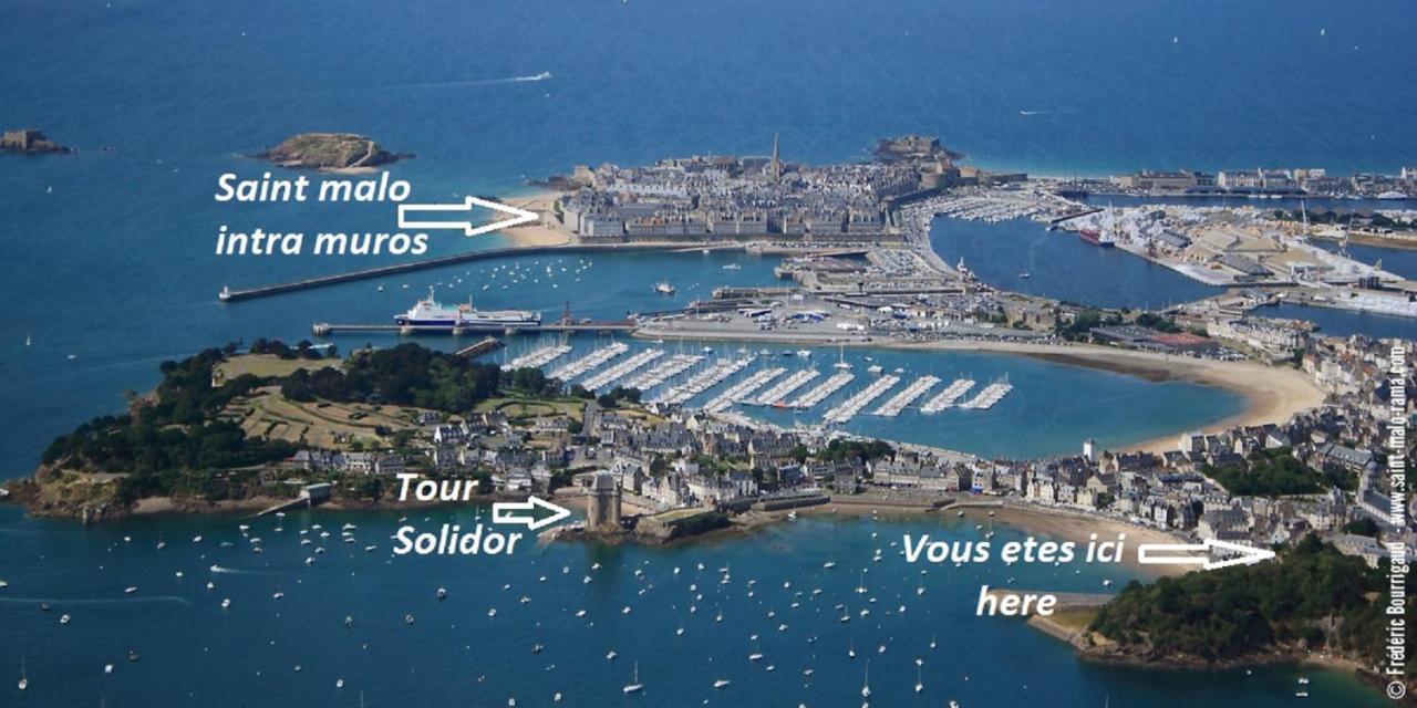 Logement Entier Saint Malo Vue Mer, Proche Ferry, Commerces Et Plage Solidor 50 M 외부 사진